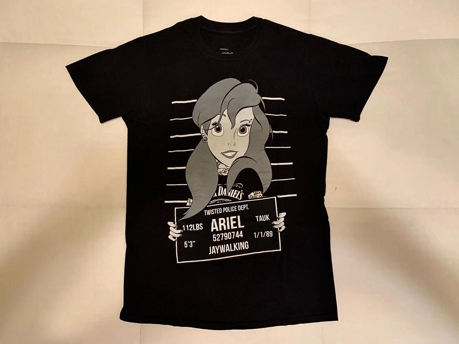 Twisted Apparel Disney Ariel The Little Mermaid Jaywalking Punk T-Shirt Size S 2XL