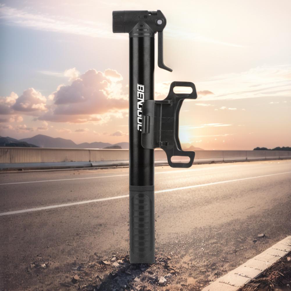 80 PSI Portable Bike Air Pump Fits  & Schrader Manual Tire Pump Aluminum Alloy Bicycle Tire Inflator Bike Accessories