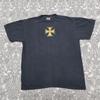 West Coast Choppers Vintage Cross T-Shirt Mens Womens Tees Top Black Yellow Logo Print T