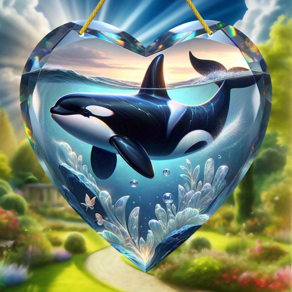 

Косатка Ловець Сонця. Декор вікон та кімнат для літа, свят та оригінальні подарунки. чистий