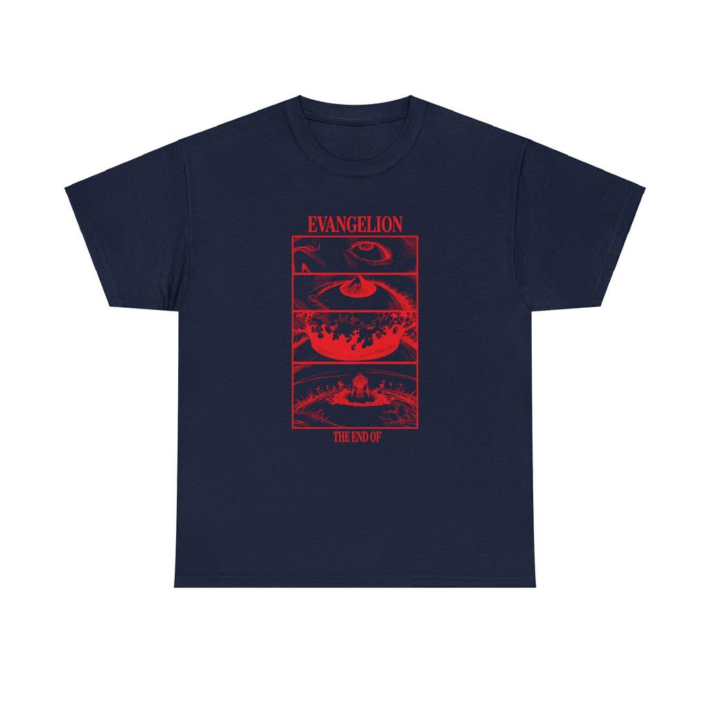 2026 Summer New Style Evangelion HighQuality Comfortable Mens Printed Roundneck Tshirt