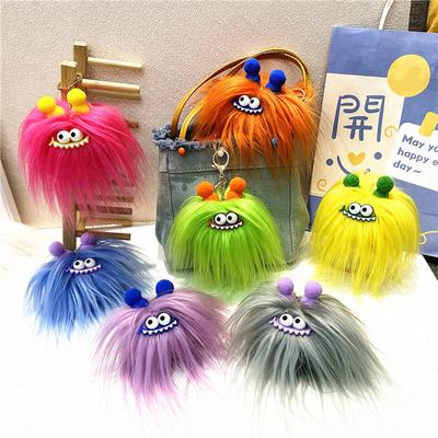 1PC Słodka Zabawna Torba Wisiorek Kreskówkowa Lalka Smażona Brelok Kiełbasa Usta Pluszowa Zabawka