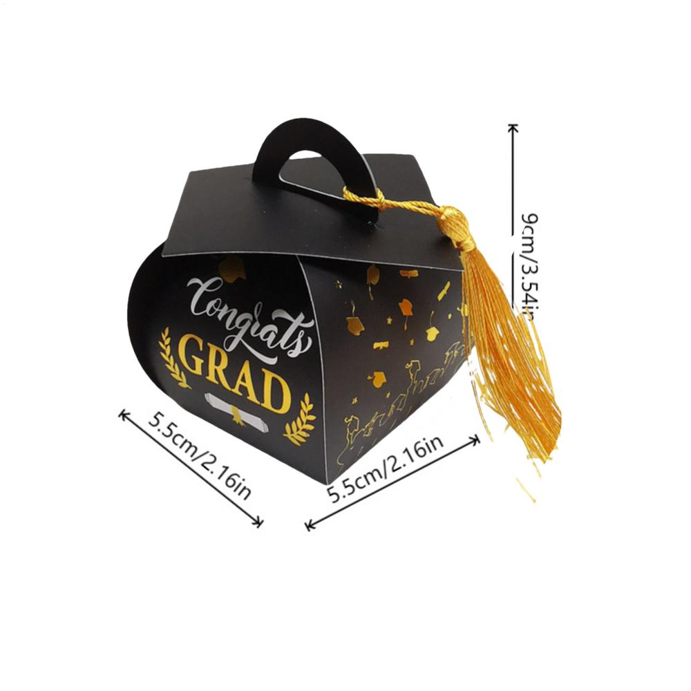 Graduation Box Graduation Party Box 2025 With Tassels Grad Hat Centerpieces Candy Holder Containers Bulk For Middle High School