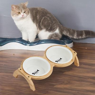 Elevated Cat Bowls ,Food and Water Bowl, Feeding Raised Station for Dogs Cats