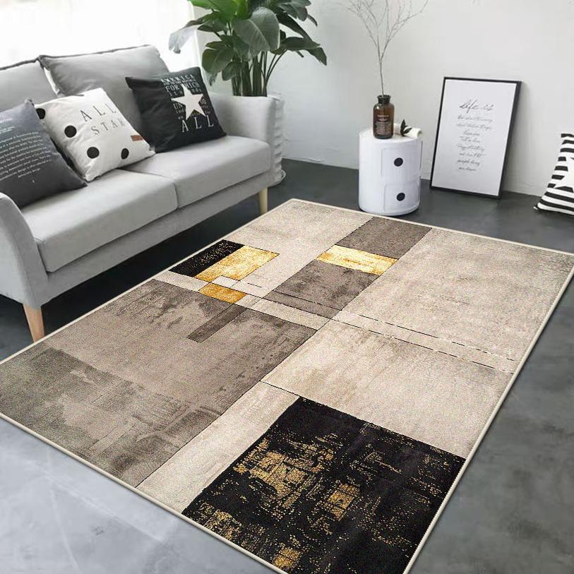 Modern Geometric Style Living Room Decoration Carpet Rugs for Bedroom Home Decor Anti-Slip Floor Mat Homestay Lounge Rug Office