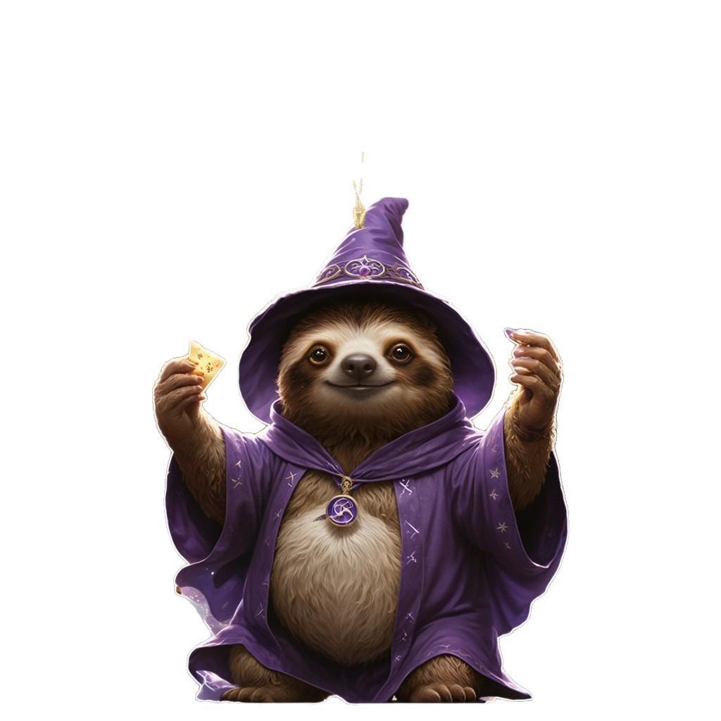 Raccoon Cartoon Cute Pattern Acrylic Pendant For Car Decoration Accessories