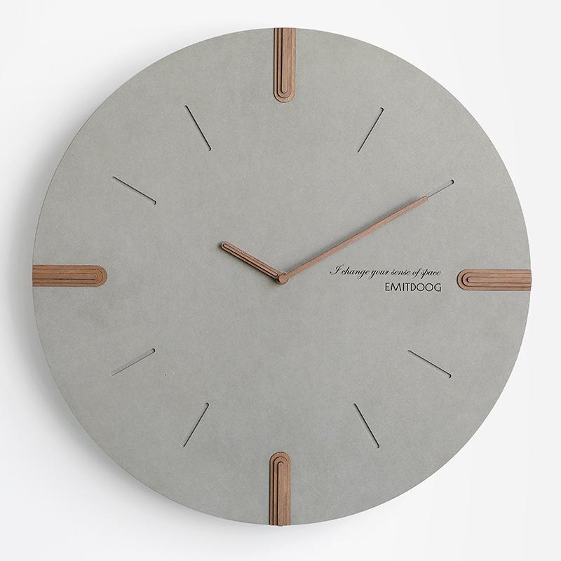 Modern Wall Clock Living Room Wall Watch Minimalist Bedroom Round Silence Clock Nordic Entrance Hall Decoration Accessories
