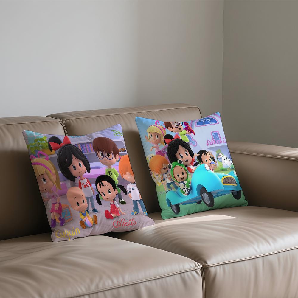 C-Cleo cushion cover Square Sofa Cushion Cartoon Cover Casual Skin-Friendly Comfortable Pillow C-Cuquin Cover
