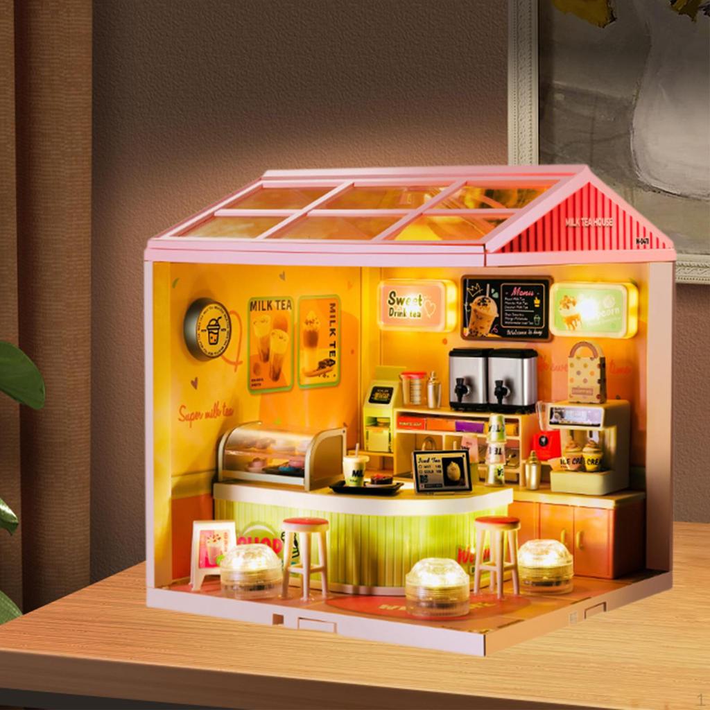 Craft Doll Houses with Furniture Tiny House Diorama for Teens And Kids