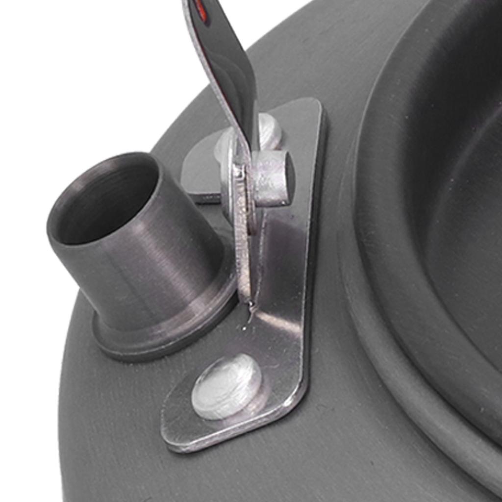1.1L Tragbarer Wasserkocher aus Aluminiumlegierung Teekanne Kaffeekanne Outdoor Camping Zubehör