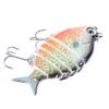6.35cm 8g 6 Sections Artificial Fishing Lure Wobbler Fish Swim Bait Tackle Tool