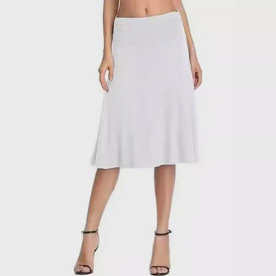 Women's Summer Yoga Skirt - Casual Milk Silk Mid-Length Skirt, High-End European & American Style
