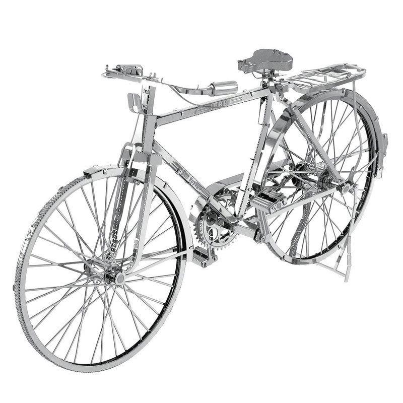 Retro 3D Metal Bicycle Puzzle: DIY Nostalgic Handmade Assembly Model