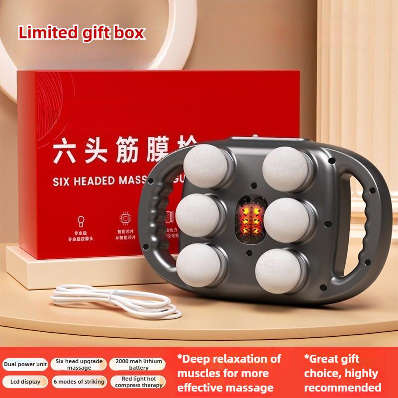 22-head Multifunctional Deep Tissue Massage Therapy Device Portable Fascia Gun Professional Muscle Relaxation Massager