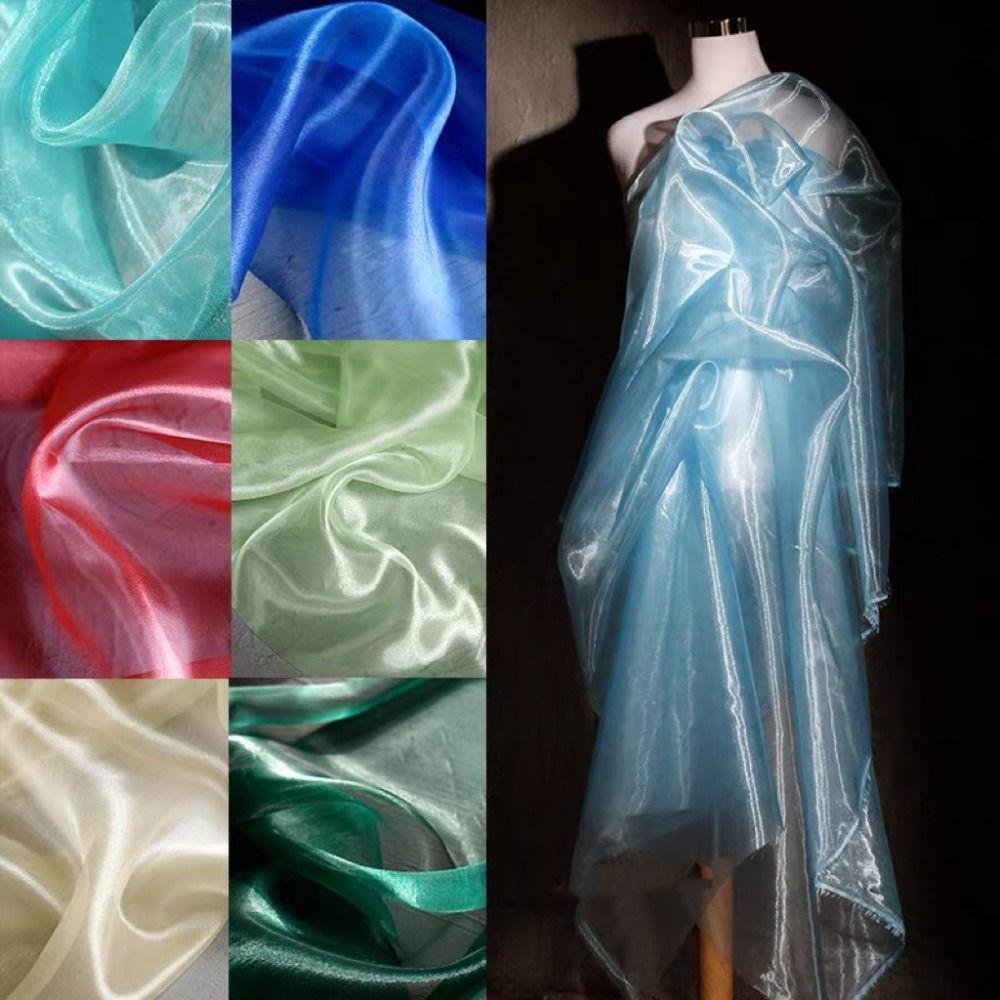DIY Crystal Organza Fabric  for Wedding Backdrop DIY Curtains Hanfu Dress Design