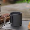 Ultraleichter Tragbarer Faltbarer Campingbecher aus Aluminiumlegierung - Outdoor Reise Picknick Kaffee Tee Tasse zum Wandern Rucksackreisen