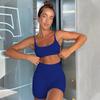 Summer Spaghetti Strap Backless Top & Sporty Shorts Set - European & American Women's Fashion