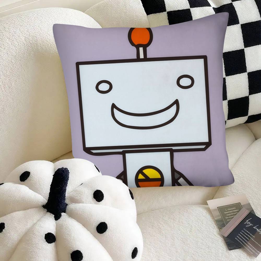 Cute Cartoon Toro Inoue Kawaii Cat Pillow Case Square Pillow Bedroom Sofa Leisure Comfort Cushion Car Home Decoration