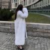 Women S Long Imitation Fox Faux Fur Coat Warm Casual Outerwear