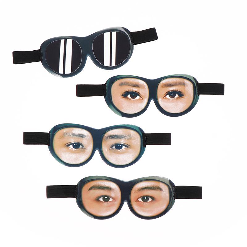 Máscara de Dormir 3D Engraçada de Olhos Abertos Sombra para os Olhos 3D Paródia Estereoscópica Sombra para os Olhos Macia de Viagem Venda Criativa Sombra para os Olhos Auxílio para Dormir