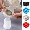 Silicone Ice Cube Mold Hollow Ice Cup Tray Thick Slow Melting Ice Maker for Coffee Cocktails Cold Drinks