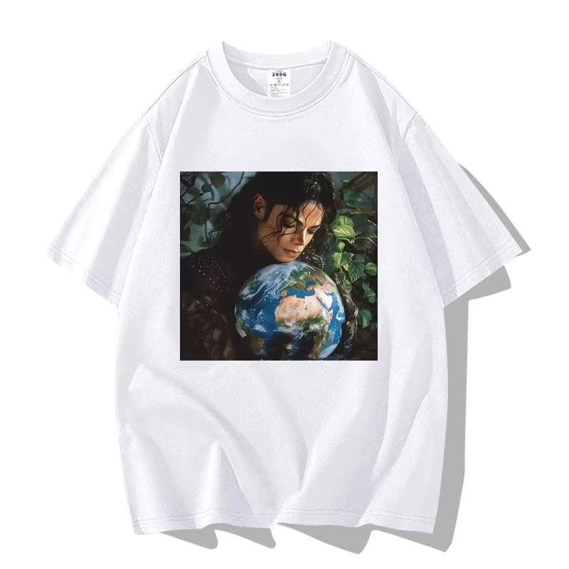 2026 Limitovaná edice Vzor Michael Jackson Pánská a dámská Nová letní trička pro dospělé Rodiče Móda Y2K