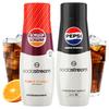 Conjunto de 2 Xaropes Sodastream Shwip Shwap Cola Laranja + Pepsi Max Sem Açúcar