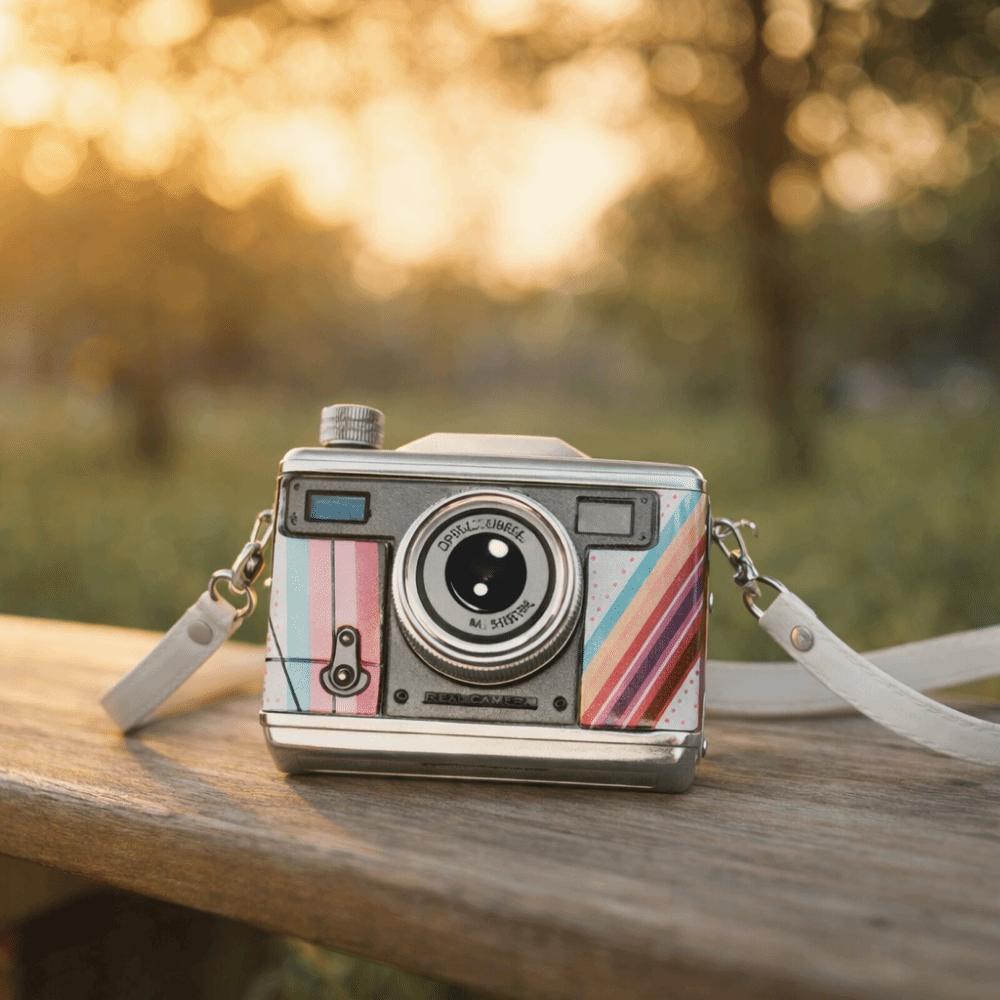 Fotocamera a Prova di Perdite Design Borraccia Fotocamera Borraccia da Whiskey Contenitori per Whiskey Bottiglia Regalo