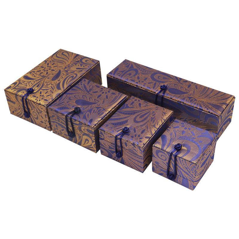 Pudełko na biżuterię z jadeitu w stylu vintage - Kuta klamra na pierścionki, wisiorki, bransoletki i brokat