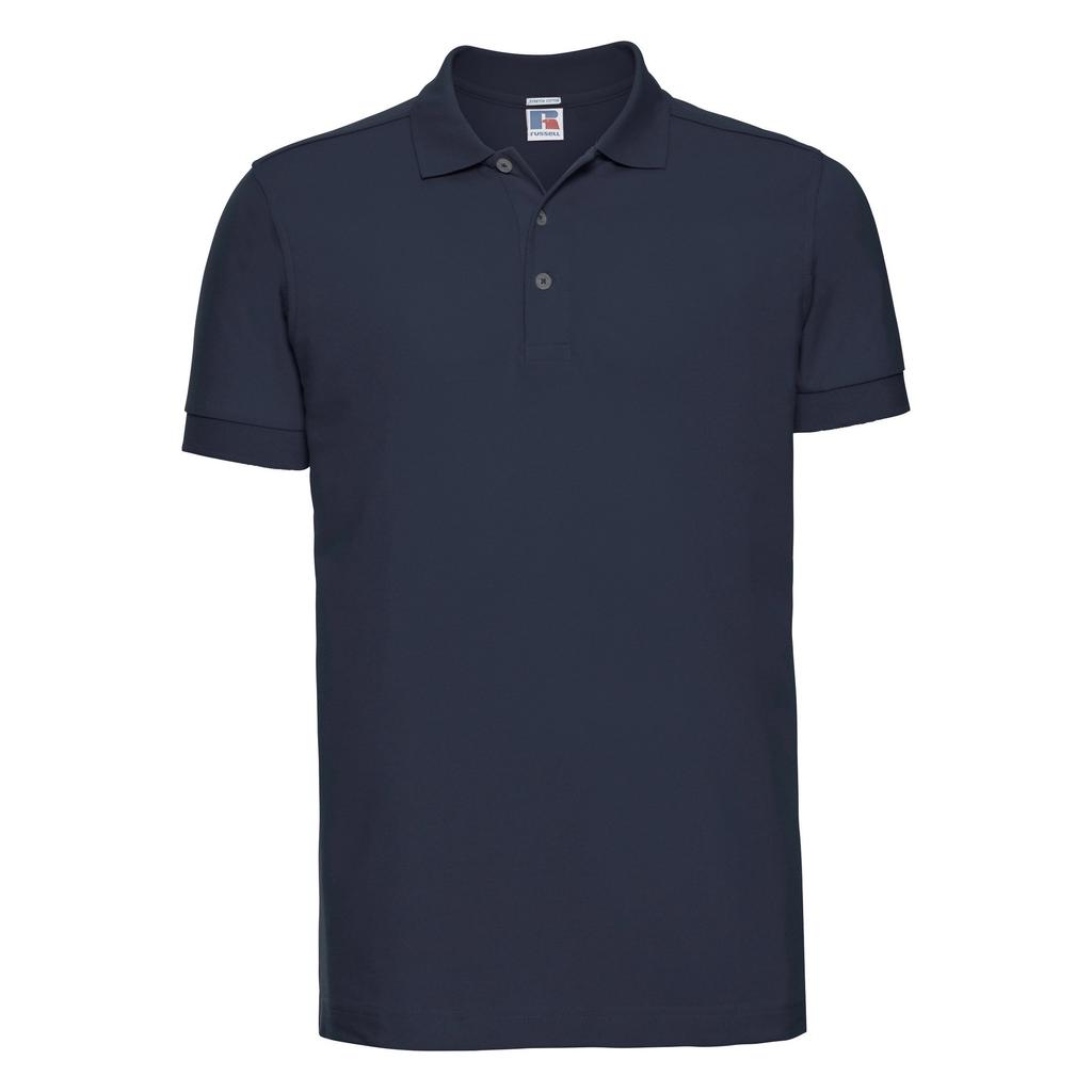 Russell Herren-Stretch-Kurzarm-Poloshirt