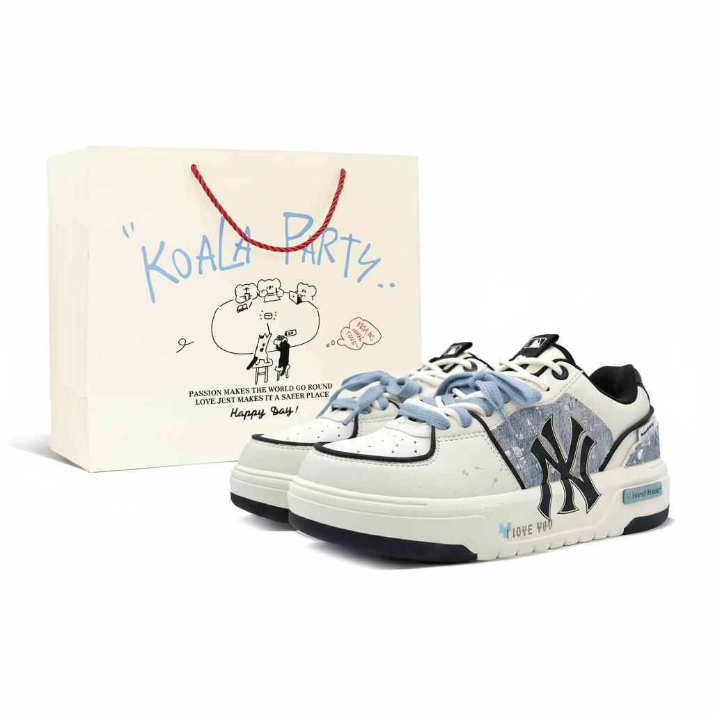 MLB Chunky Liner Skateboard Shoes Unisex Blue White 3ASXCA12N-50WHS(Team1714-S 39