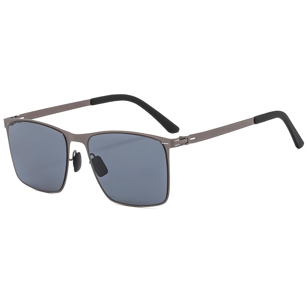 2024 Fifth Gen HOMAS Nylon Polarized Sunglasses with Screwless Design - Single Bridge, Large Frame, Business Style (Model 7326)