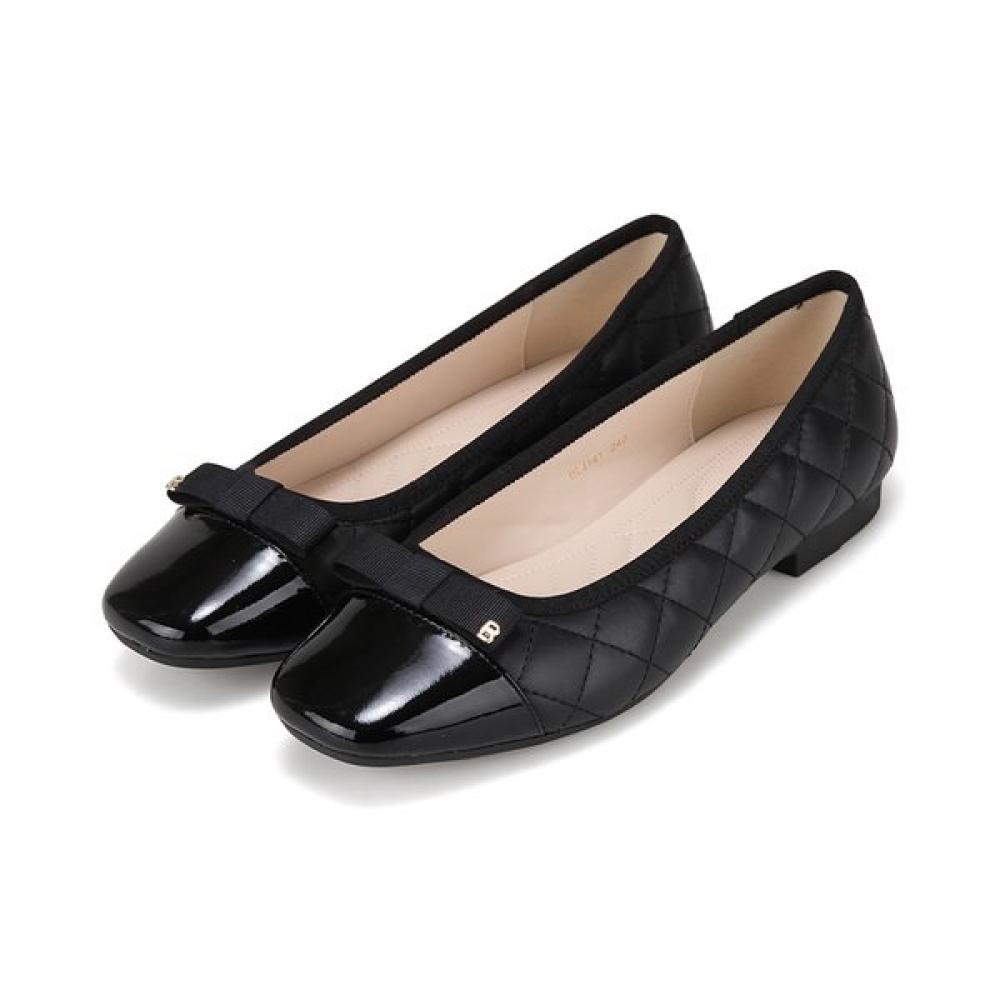 Barbara Glossy Quilted Ribbon Flat 1.5cm Blj141bk 225mm