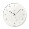 Lemnos Analog Wall Clock Biome Clock White ABS Resin Dome Glass Biome Clock LC24-16 WH (snow) Lemnos