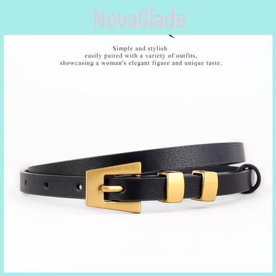 Classic Leather Belt For Men With Pin Buckle Fashion Dress Waist Accessory