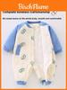 Baby Cotton Sleepsuit Winter Warmth With Snap Button Closure For Newborns