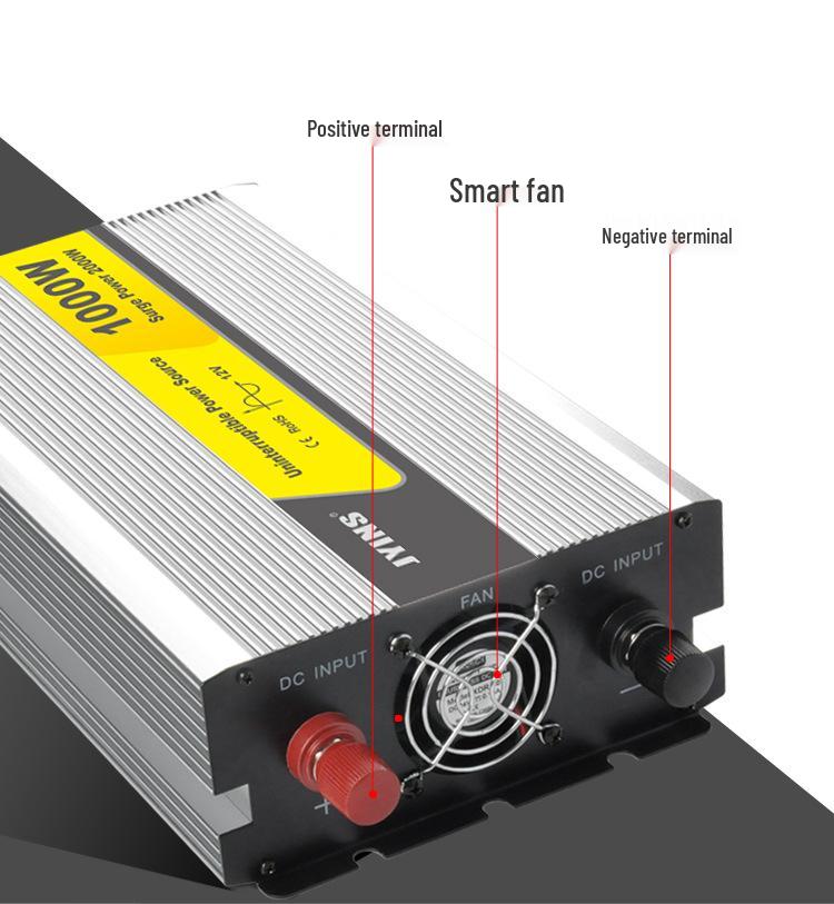 1000W Pure Sine Wave Solar Inverter 12V/24V to 220V with Charging