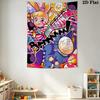 Popee the Performer Inspired Pattern Home Decor Tapestry, Wall Hanging, Decorative RV Wall Cloth.XGT0914181
