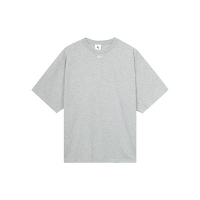 Solo Swoosh Solid Thick Short Sleeve T-Shirt Men Tops Dark-Grey FB7866-063