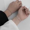 2Pcs Simple Heart Bracelets for Couples Stylish Stainless Steel Bracelets Elegant Heart Designs Wrist Chain For Couples