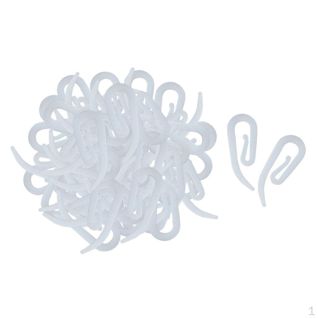 50pcs/100pcs Plastic Curtain Hook Valance Hanger for Bathroom/Bedroom A 100pcs