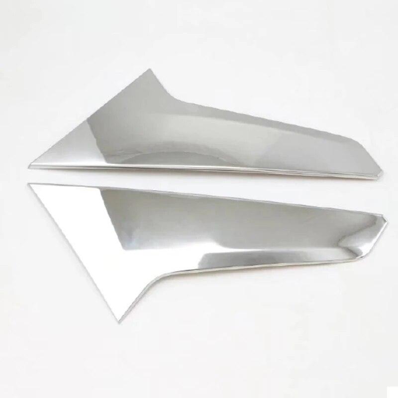 For Chevrolet Holden Equinox 2018 ABS Chrome Rear Window Spoiler Side Bevel Cover Trim Pillar Post Car Styling Accessories
