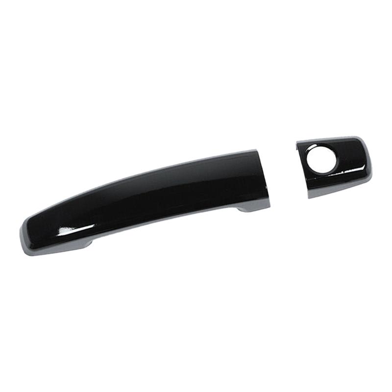 1 Pair Car Exterior Left Right Side Door Handle Cover Trim Cap Set Fit for Chevrolet Camaro 2010-2012 2013 2014 2015 Black ABS