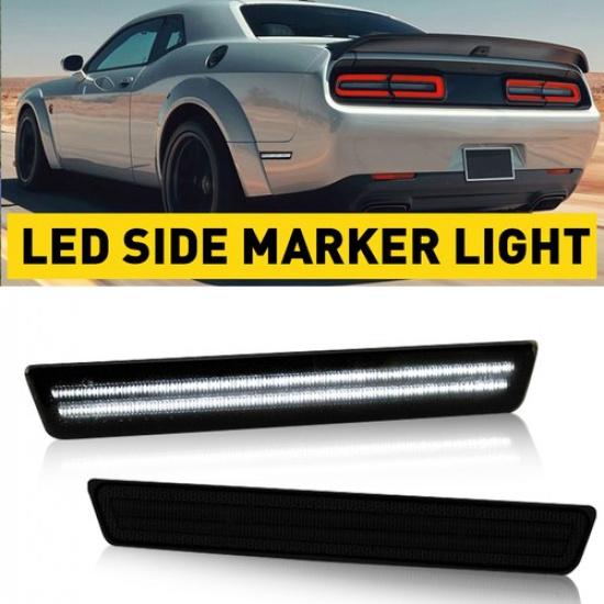 LED Strip Rear Bumper Lamp Side Marker Light For 2008-14 Dodge Challenger
