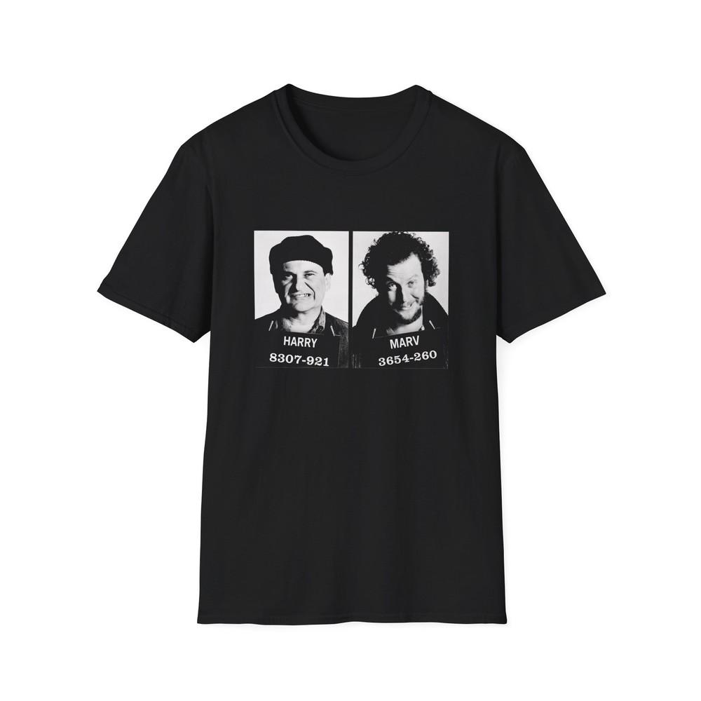 

harry and marv mugshot christmas tshirt S