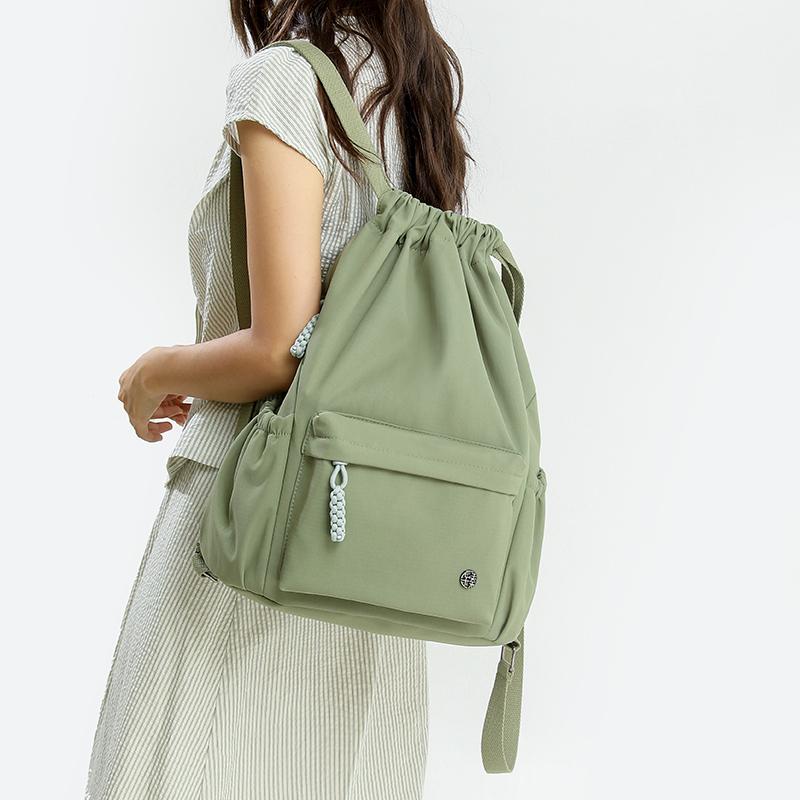 Waterproof Drawstring Pocket Women's Sports Backpack Travel Backpack