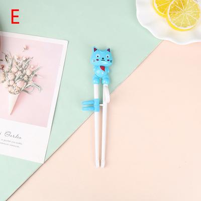 1Pair Chopsticks Plastic For Kids Cartoon Learning Chop Sticks Training Chopstic