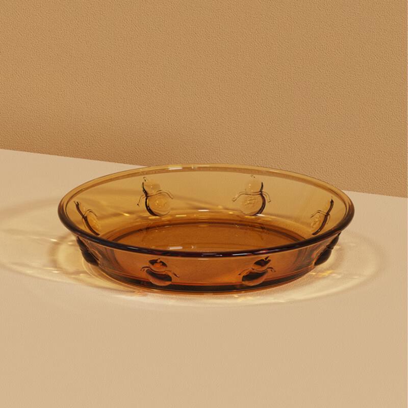LOVWISH Fulu Yingmen Chinese Style Glass Fruit Plate