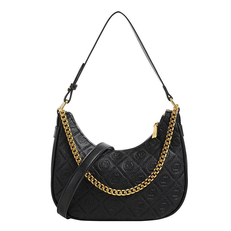 French Style Women'S Armpit Bag Fashionable Single Shoulder Crossbody Bag  And Versatile Women'S Crescent Bag