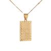 Gold Color Islamic Allah Pendant Charms Choker Necklace Religious Muslim Jewelry